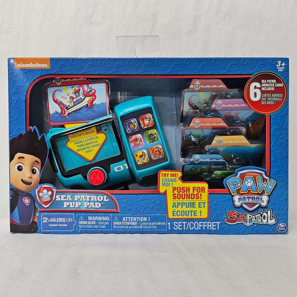 Paw Patrol‎ Sea Patrol Pup Pad Electronic Toy with 6 Mission Cards 6038439 Blue